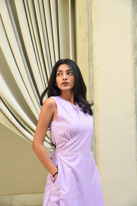 Leni Wrap Dress lilac