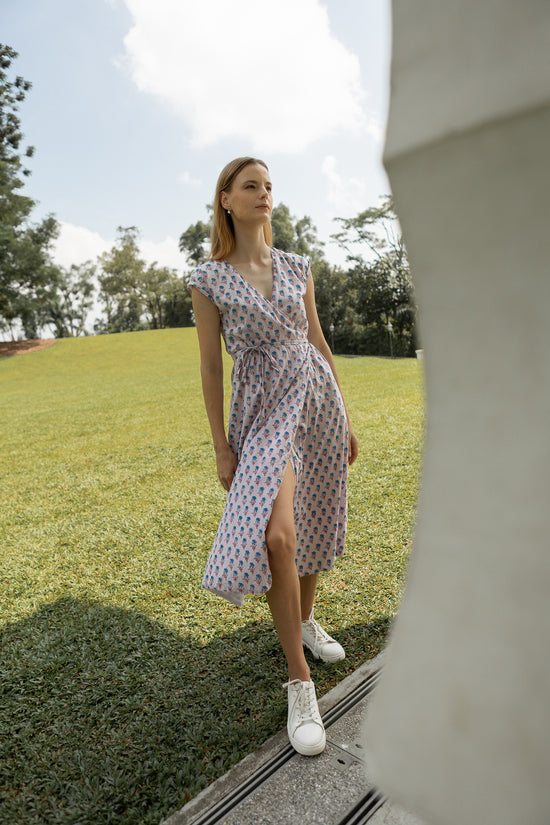 Kali Wrap Dress lilac