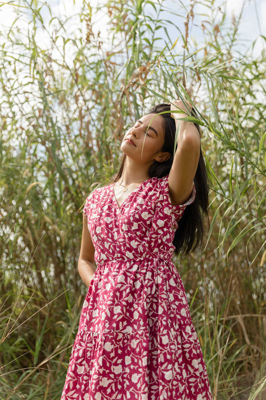 Ida Wrap Dress berry