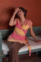 Bryn Wrap Top sunset