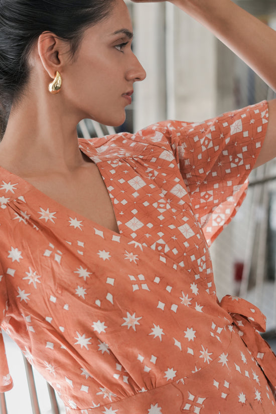 Farah Wrap Dress starlight