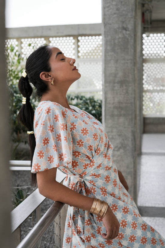 Farah Wrap Dress sunrise