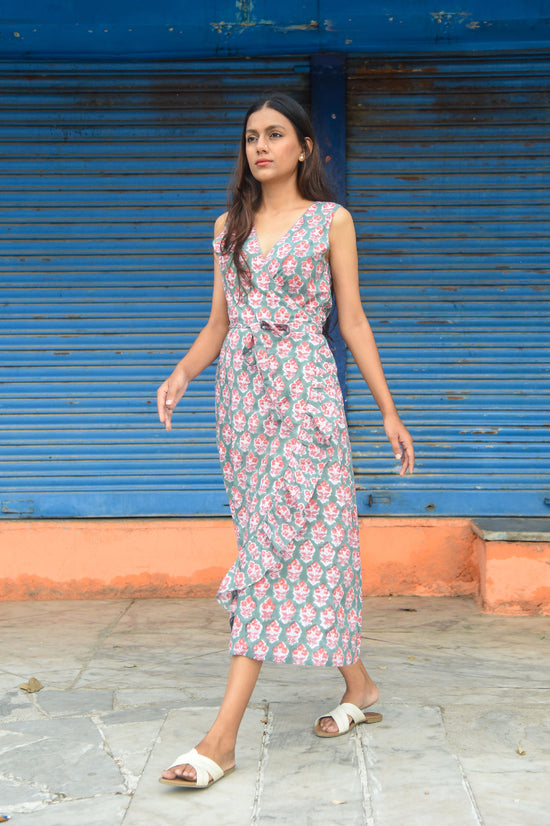 Thalia Wrap Dress mosaic