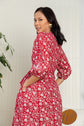 Aisha Wrap Dress scarlet