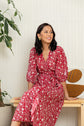 Aisha Wrap Dress scarlet