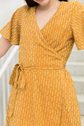 Bria Wrap Dress mustard