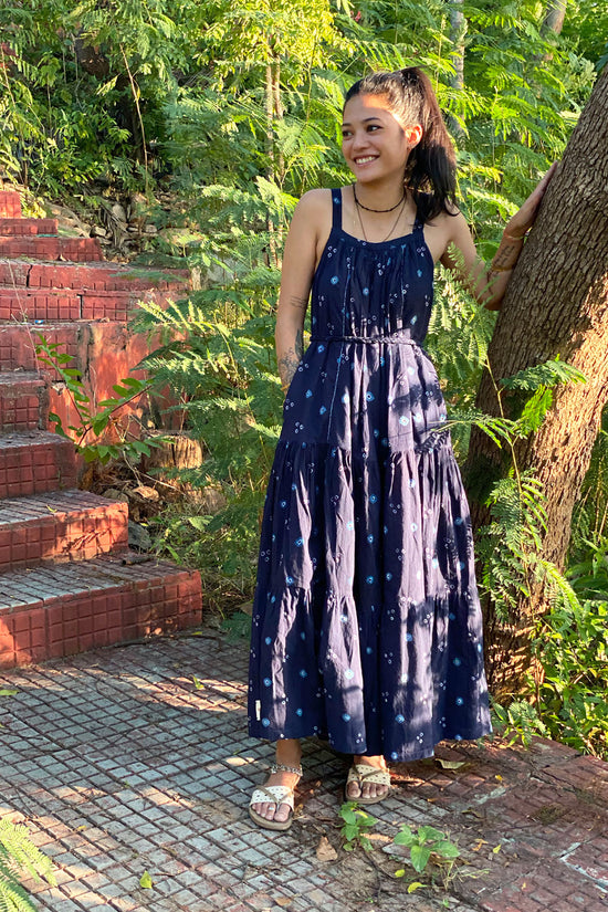 Zuri Reversible Maxi Navy Purple