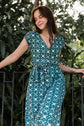 Kali Wrap Dress green