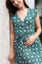 Kali Wrap Dress green