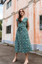 Kali Wrap Dress green