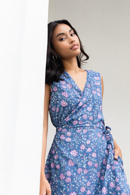 Sienna Wrap Dress peri